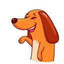 Sticker 😂 Salchicha Dog