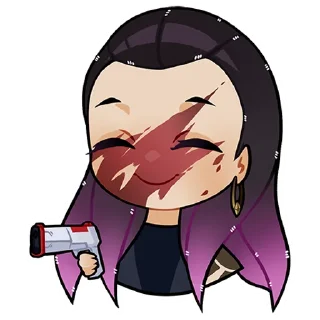 Telegram sticker 🔫 valogirls @froggochi