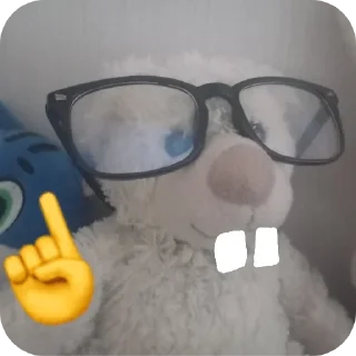 Telegram sticker 🤓 @MoiStikiBot Стики Мишутки и его Друзей 2