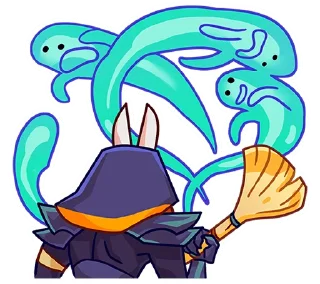 Telegram sticker 👻 Анубис и Ра без текста @TgSticker