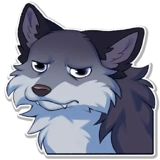 Telegram sticker 🙁 🐺 Wolfy @StickersPackRobot
