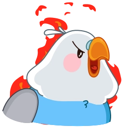 Telegram sticker 😡 Голубой Птенчик (@TgSticker)