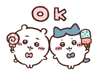 Telegram sticker 👌 chiikawa  ♡  @ririmoji
part 3/4 (by nagano)
