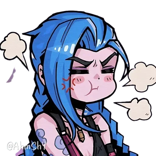 Telegram sticker 🦋 - ᗷY @ahMshY 𓉮 . Jinx ( Powder )
