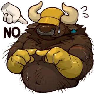 Video sticker 😖 Hairy Bull by Rubber Bark
