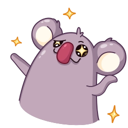 Telegram sticker 🥴 La Koala