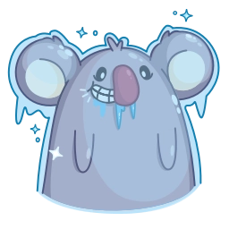 Telegram sticker 🥶 La Koala