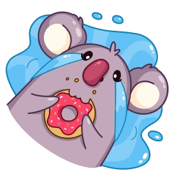 Telegram sticker 😭 La Koala