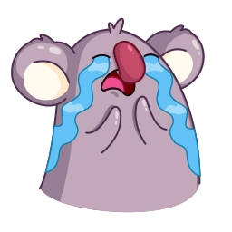 Telegram sticker 😭 La Koala