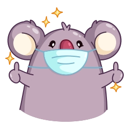 Telegram sticker 🦠 La Koala
