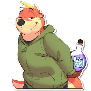 Telegram sticker 😏 A.B. Otter