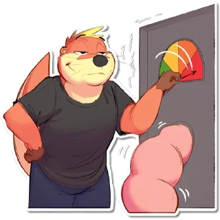 Telegram sticker 😏 A.B. Otter