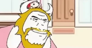 Video sticker 🙂 Asgore runs over Dess @StickerChest