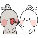 Телеграм стикер 🖕 Nuomi Rabbit 2 @tgsticker @farsisticker