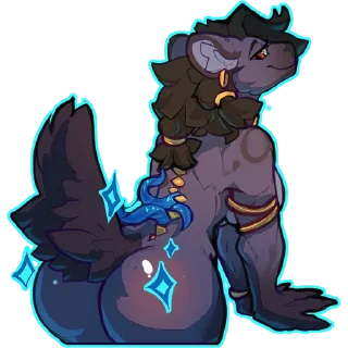 Video sticker 🍑 A Blue Yeen @elvche