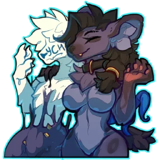 Telegram sticker 👚 A Blue Yeen @elvche
