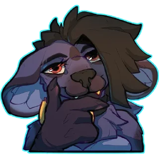 Telegram sticker 🤔 A Blue Yeen @elvche