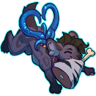 Sticker 🍖 A Blue Yeen @elvche