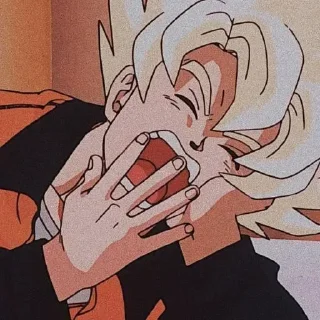 Телеграм стикер 😪 Гоку