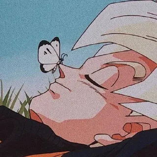 Телеграм стикер 😌 Гоку