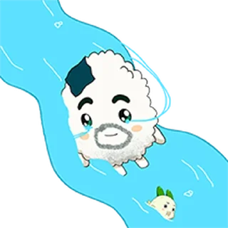 Video sticker ⭐ 가짜 주먹밥쿵야의 삶