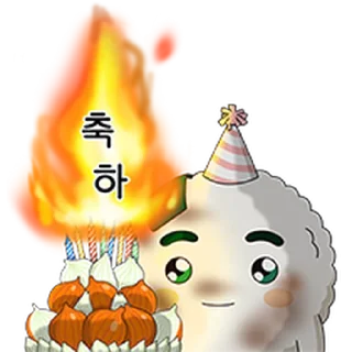 Telegram stiker ⭐ 가짜 주먹밥쿵야의 삶