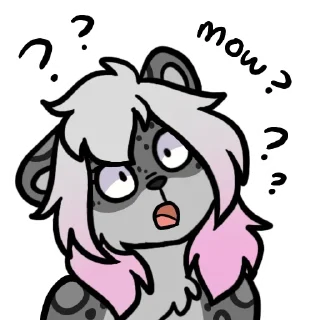 Telegram sticker ❓ Void Cat Abï