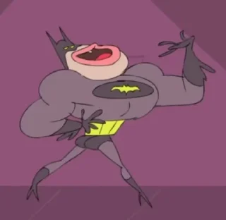 Telegram sticker 🕺 Бэтмен шалун :: @fStikBot