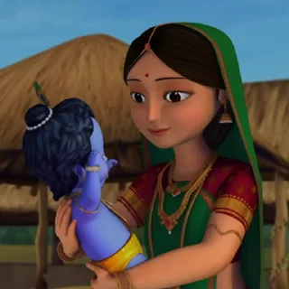 Video sticker 😘 Little Krishna Animated by @mayanksh4rma