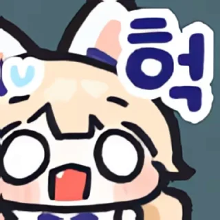 Video sticker 👻 도아가와냥바타콘 @DCConSticker