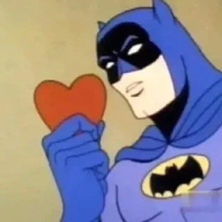 Telegram sticker ❤️ batman/bruce wayne