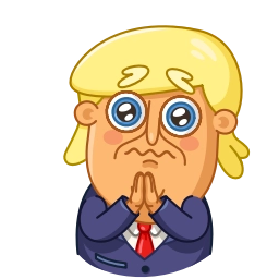 Telegram sticker 🥺 Trump