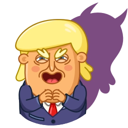 Telegram sticker 😈 Trump