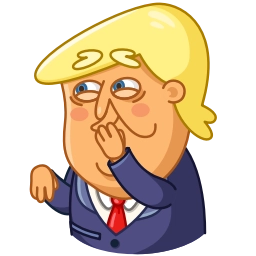 Telegram sticker 😊 Trump