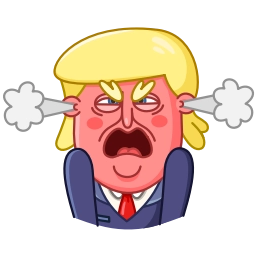 Telegram sticker 😡 Trump