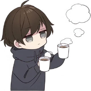 Telegram sticker ☕️ Менхера-кун 6 @Nyasticks