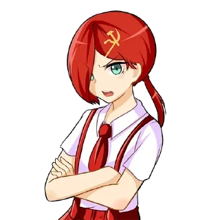 Telegram sticker 😡 Коммунизм Тян - @stikersR34