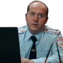 Telegram sticker 😦 Полицейский с рублёвки