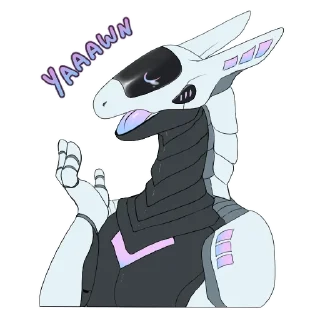 Telegram sticker 🥱 Silica Synth Stickers by @NomuraLok