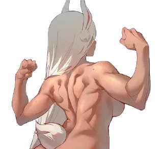 Telegram sticker 💪 AniViolence Pack