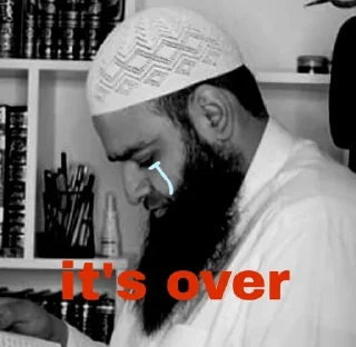 Telegram sticker 😢 bin Shams al-Din is kafir part 2