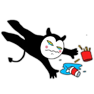 Telegram sticker 😭 Чёрт-те чё @taketnantaket