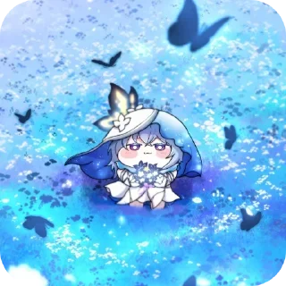 Telegram sticker 🦋 My beloved Shorekeeper 2❤@Ravenuzis @EmojiRu_Bot