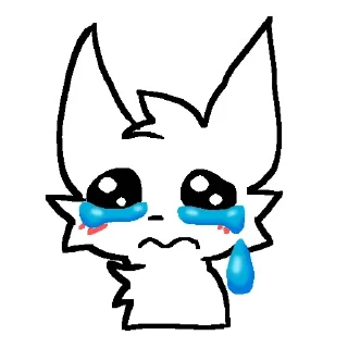 Telegram sticker 😢 кошкосуки