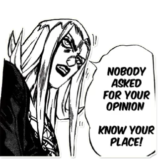 Telegram sticker 🦦 | B&W Anime Collection • @Schizoid_Nazist |