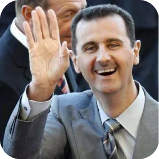 Telegram sticker ✋ Bashar Al-assad by @Aziz_stickers