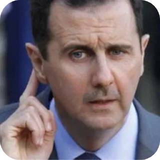 Telegram sticker 🤨 Bashar Al-assad by @Aziz_stickers