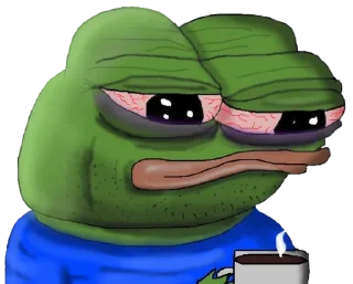 Video sticker ☕ pepe by @lunarpassage
