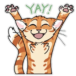 Telegram sticker 😺 Orange Cat by maimface