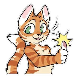 Telegram sticker 👍 Orange Cat by maimface